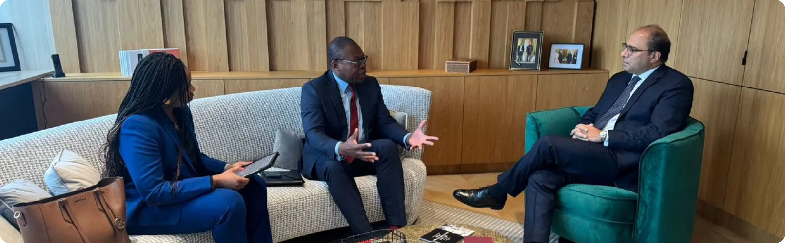 Séance de travail avec S.E. Ahmed Abu Zeid