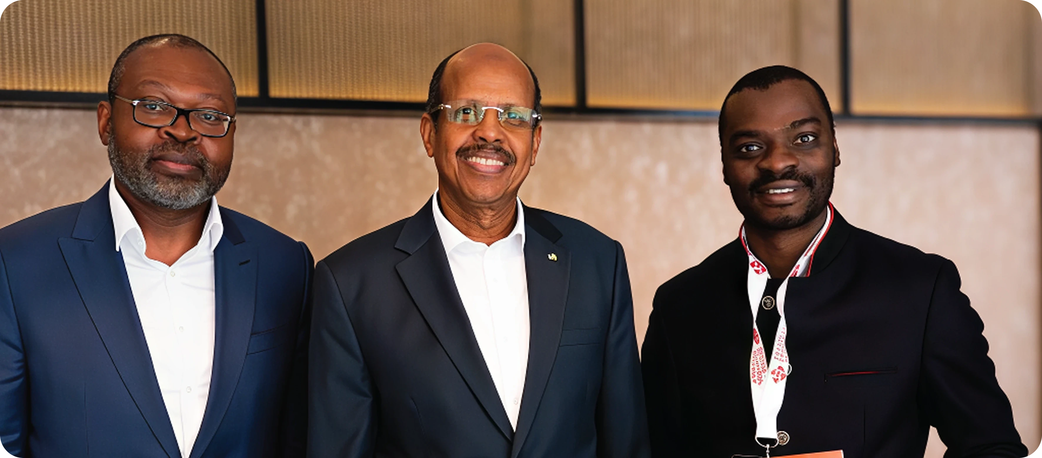 Adebissi Djogan with H.E. Mahmoud Ali Youssouf