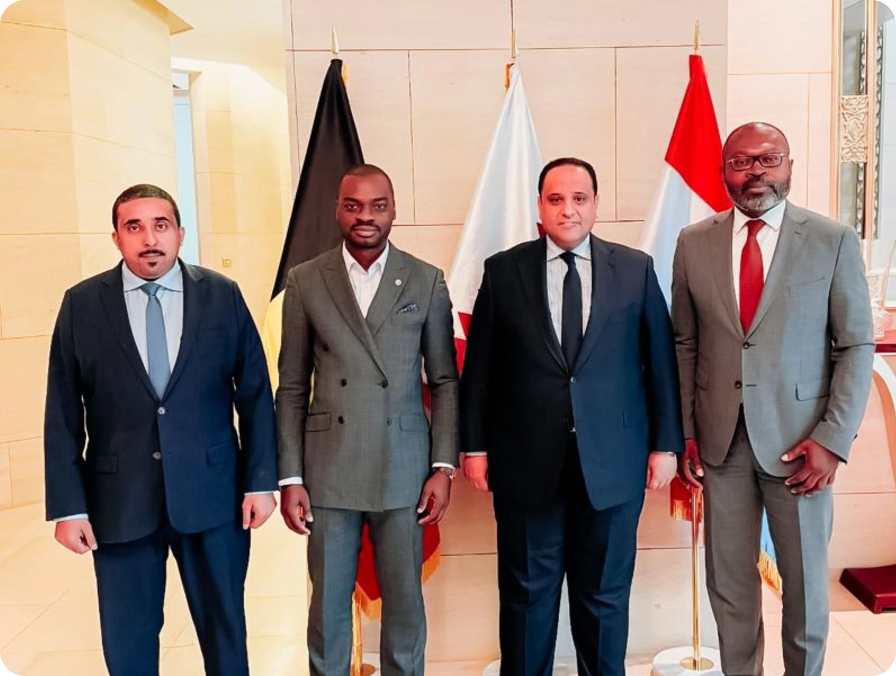 Adébissi Djogan con Khalid Fahad A.A. Al-Hajri