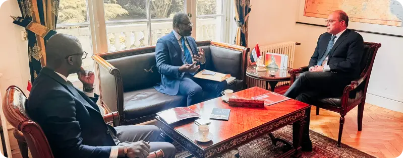 Adebissi Djogan, Viwanou Gnassounou y Ahmed Abu Zeid